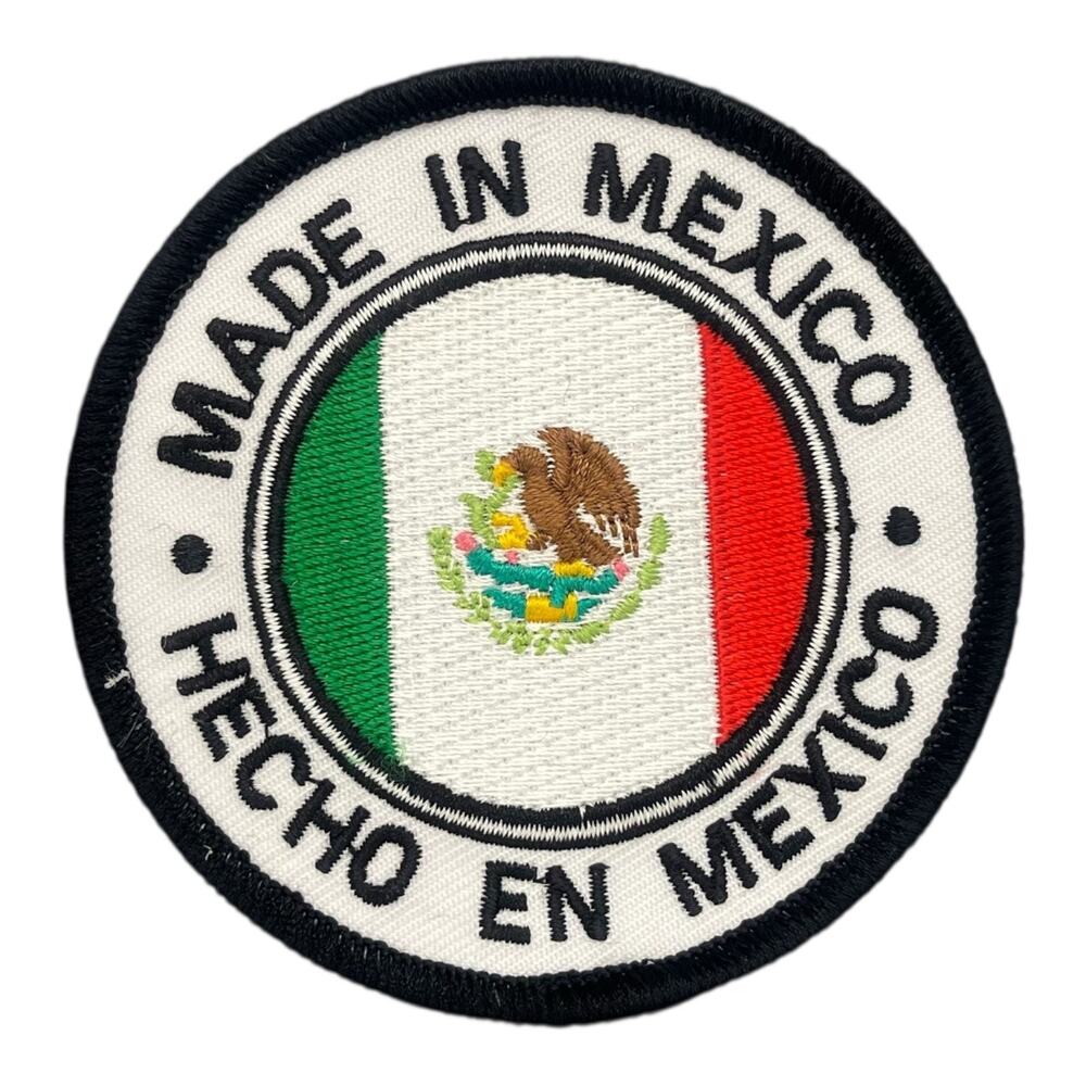 Hecho En Mexico Eagle Logo Iron On Embroidered Patch Badge Mexican Pride 3x3